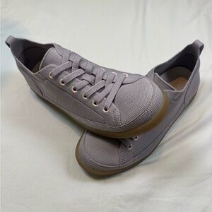 Vionic Women's Sneakers in Light Gray with Tan Sole